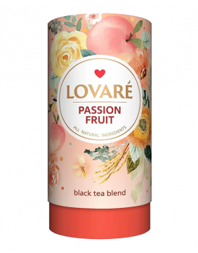 LOVARE Passion fruit - pasiflorų skonių juodoji arbata