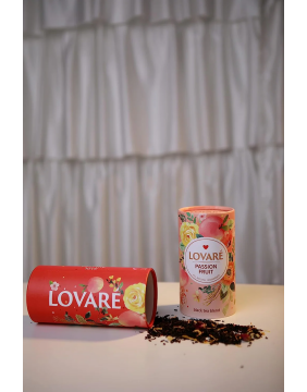 LOVARE Passion fruit - pasiflorų skonių juodoji arbata