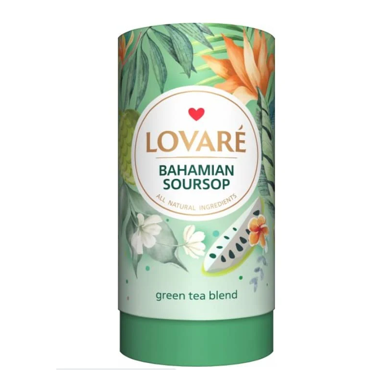 Lovare Bahamian Soursop Loose Leaf Tea - žalioji vaisinė arbata