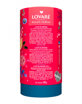 Lovare Love Blossom Loose Leaf Tea - pasiflorų ir mangų skonio juodoji arbata