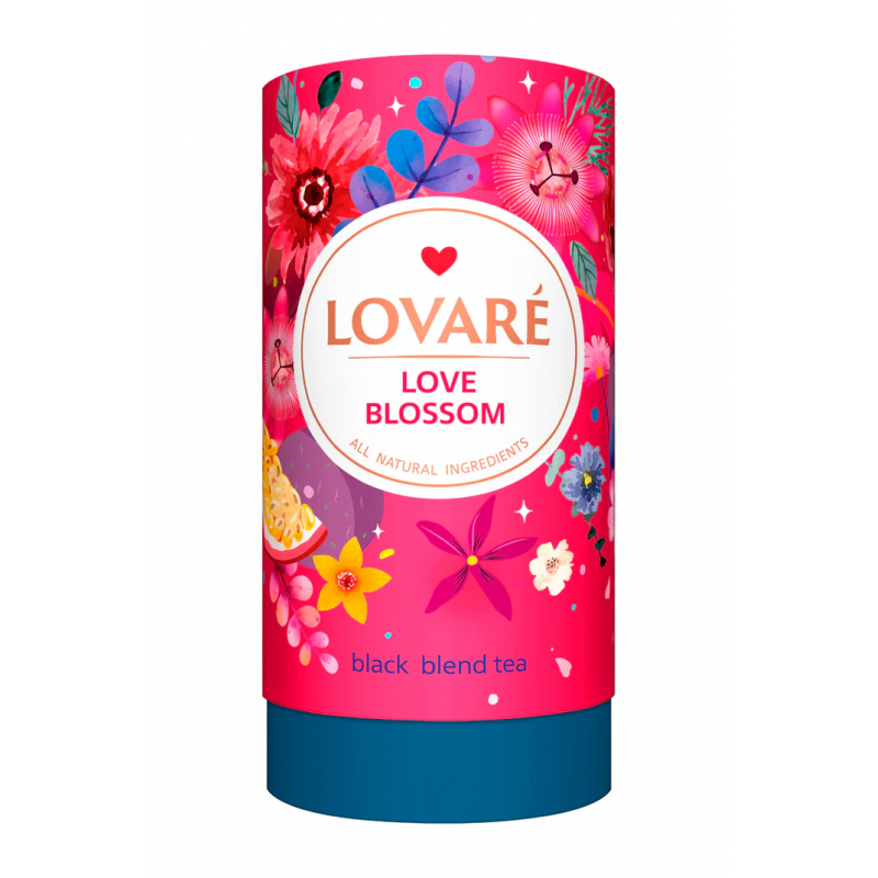 Lovare Love Blossom Loose Leaf Tea - pasiflorų ir mangų skonio juodoji arbata