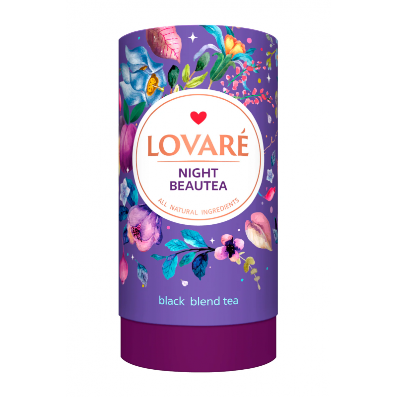 Lovare Night Beautea Loose Leaf Tea - slyvų ir figų skonio juodoji arbata
