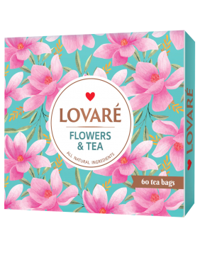 FLOWERS & TEA - Black and...