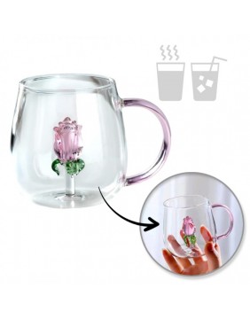 Stiklinė su tulpe viduje ir...