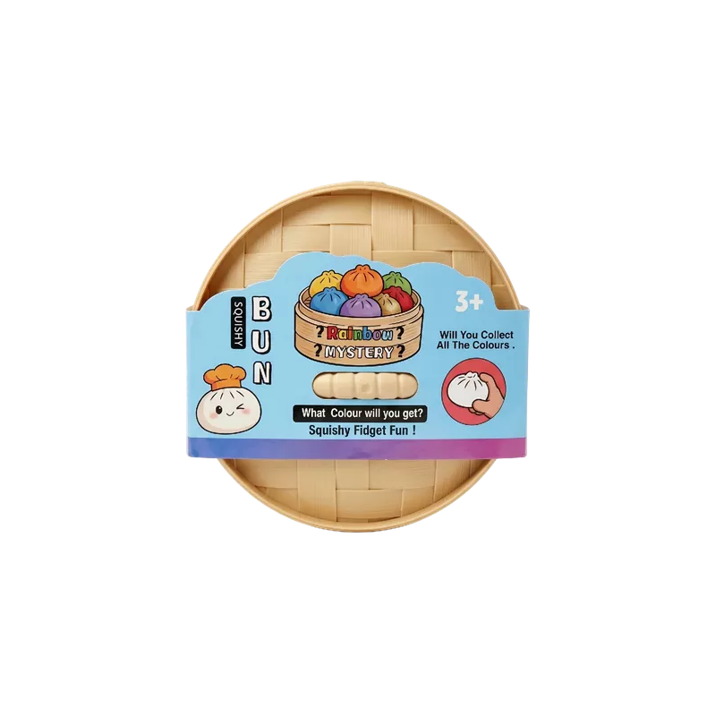Žaislas SQUISHY BUN RAINBOW MYSTERY DUMPLING SMALL