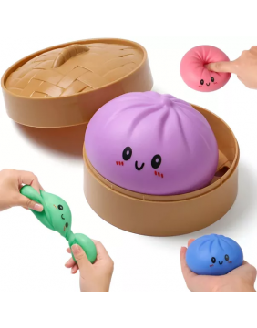 Žaislas SQUISHY BUN RAINBOW MYSTERY DUMPLING SMALL