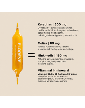 FLOREVE (IN) YOUTH ANTI HAIR LOSS – natūralus maisto papildas plaukų stiprinimui ir jų slinkimo mažinimui