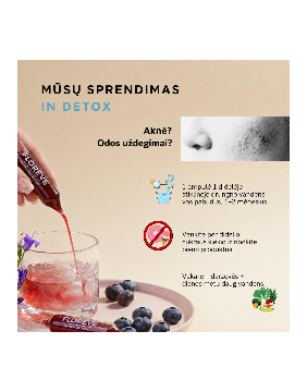 FLOREVE (IN) DETOX – natūralus maisto papildas odos būklei ir apsauginiam barjerui palaikyti