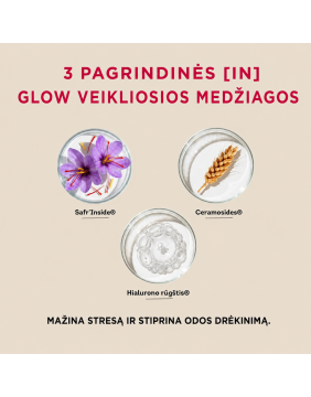FLOREVE natūralus maisto papildas odos drėkinimui ir švytėjimui (IN) GLOW su hialurono rūgštim