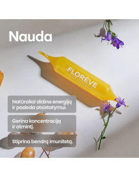 FLOREVE (IN) FORCE Dragon Power – natūralus maisto papildas energijai ir imunitetui palaikyti