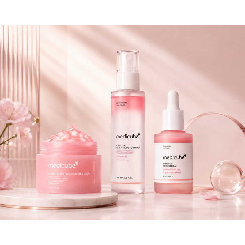 Medicube Pink PDRN odos puoselėjimo rinkinys