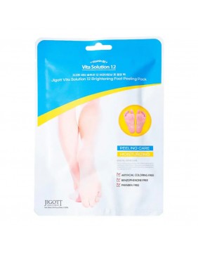 Jigott Vita Solution 12 Brightening Foot Peeling Pack – rūgštinė pėdų kaukė