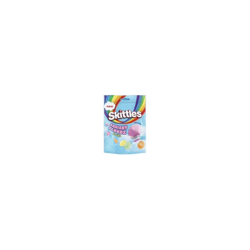 Kramtomi saldainiai SKITTLES SQUISHY CLOUDZ (FRUITS), 94g