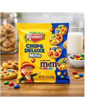 Sausainiai KEEBLER CHIPS DELUXE MINIS (M&M'S), 45g