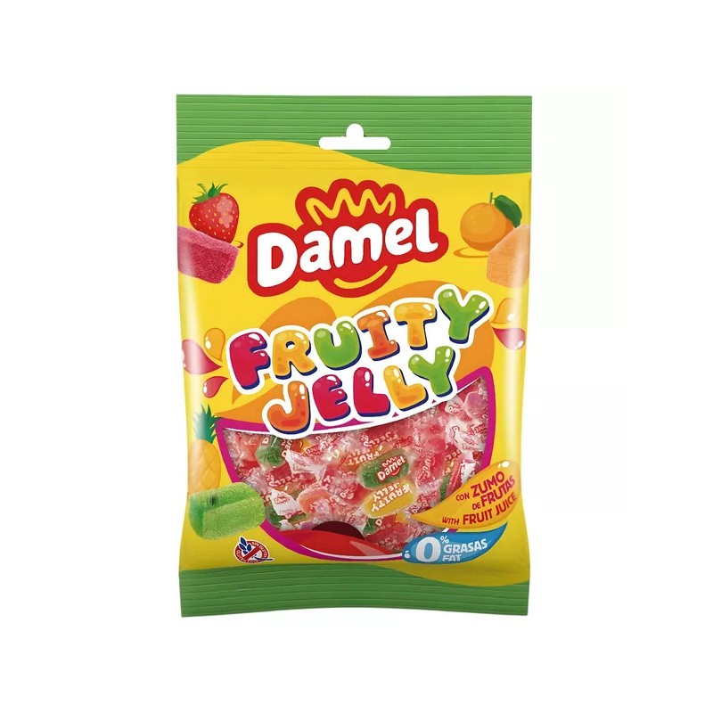 Želė saldainiai DAMEL FRUITY JELLY, 90g