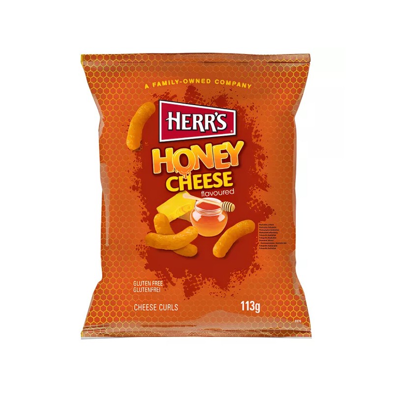 Kukurūzų traškučiai HERR'S (HONEY CHEESE), 113g
