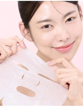 numbuzin No.2 Rose PDRN Collagen Plumping Sheet Mask – putlinanti veido kaukė su PDRN ir kolagenu