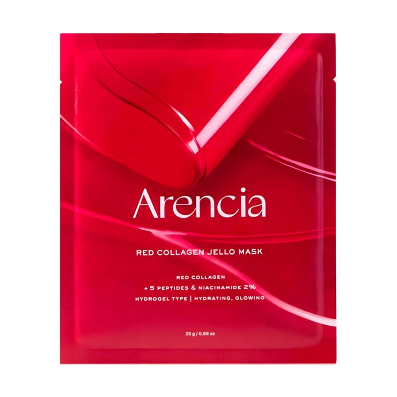 Arencia Red Collagen Jello Mask – stangrinanti ir drėkinanti veido kaukė su kolagenu