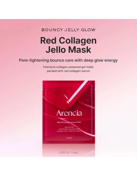 Arencia Red Collagen Jello Mask – stangrinanti ir drėkinanti veido kaukė su kolagenu