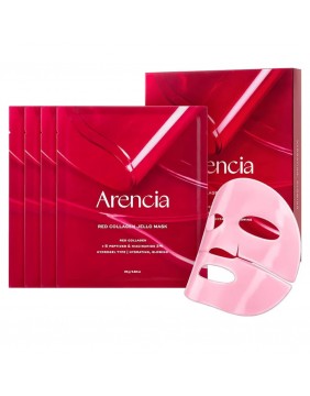Arencia Red Collagen Jello Mask – stangrinanti ir drėkinanti veido kaukė su kolagenu