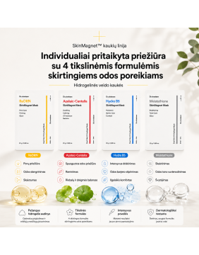 Dr.nineteen ReDRN SkinMagnet Mask - stangrinamoji hidrogelinė veido kaukė su PDRN ir peptidais (1 vnt.)