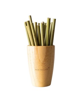 Daugkartinio naudojimo bambukiniai šiaudeliai - 5 vnt. Pakuotė