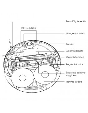 Plaunantis robotas siurblys Zyle ZY50RV